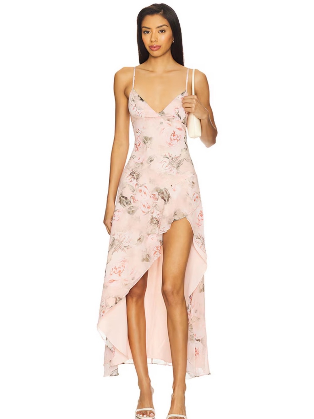 Corinne Maxi Dress in Pink Floral